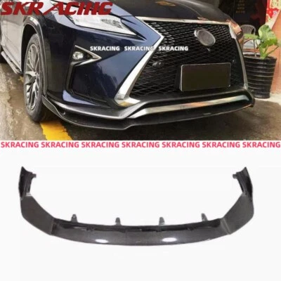 Divisor de labios de parachoques delantero real reacondicionamiento de fibra de carbono para Lexus RX300 RX450h 2016-19 Foto 1 de 4