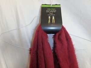 Mixit Merlot Oblong Scarf Wear Multiple Ways One Size Red Maroon - Picture 1 of 5