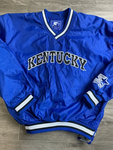 Vintage Starter Kentucky Wildcats Mens Pullover Jacket Embroidered 90s Large Cover