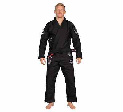 Fuji Suparaito Lightweight Mens Brazilian Jiu-Jitsu BJJ Gi - Dark Arts Black - Image 1 of 4