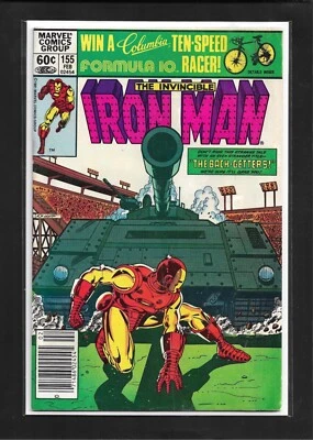 Iron Man #155 (1982): "The Black-Getters!" Bronze Age Marvel Comics! FN- (5.5)! - Image 1 of 3