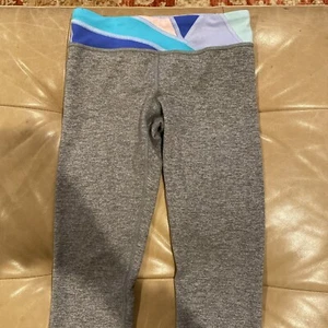 Ivivva By Lululemon Girls Athletic Leggings Gray Size 10 - Picture 1 of 6