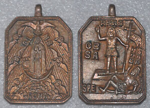 Philippine Amulet Anting Anting Risen Christ / Virgin Mary Big Amulet