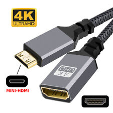 Mini câble d'extension 4K HDMI 1.4 mâle vers HDMI femelle pour appareil photo DV MP4 DC ordinateur portable