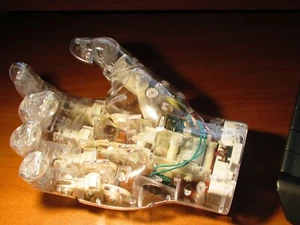 Rare Translucent Mechanical Hand, 6" Tall, Vintage, Unique, Sold As Is - Picture 1 of 6