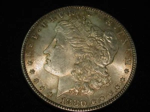 1880 U.S Morgan Silver Dollar Choice Uncirculated - Picture 1 of 5