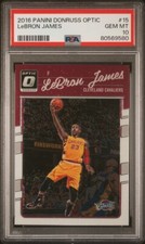 2016 Panini Donruss Optic Lebron James Kobe Bryant Cleveland Lakers PSA 10 GEM M