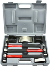 Neiko 20709A Heavy Duty Auto Body Hammer and Dolly Set 7 Piece Repair Kit for