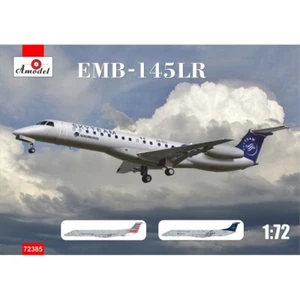 Passenger aircraft EMB-145LR Scale 1:72 Plastic model kit AMODEL 72385 - Picture 1 of 13