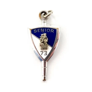 West Holems High School Senior 1973 Key Pendant Ohio Blue/White - Picture 1 of 4
