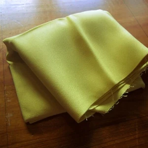 60cm x 116cm Canary Yellow Vintage Cotton Blend Heavy Sewing Fabric 1970s Retro - Picture 1 of 3