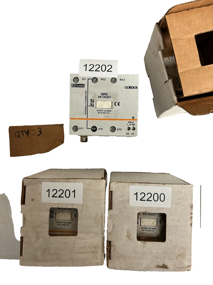 Gordos GRD84130221 Output/Input Relay, 35Amp, 48-660VAC - Image 1 of 1