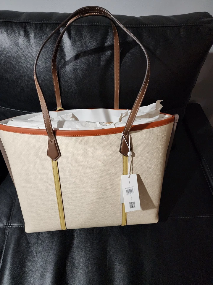 Tory Burch Perry Triple Compartment Classic Tote Devon Sand 53245 SHP