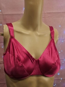 Victoria’s Secret Vintage Pink Second Skin Satin Bra 80s 90s Gold Label 34D - Picture 1 of 5