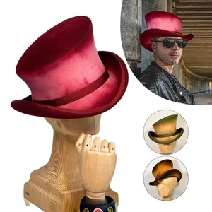 Sombrero Asimétrico Lana Unisex Lana Sombrerero Loco Fiesta Moda Cinta Gorra Nuevo - Imagen 1 de 30