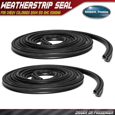 2Pcs Driver & Passenger Door Weatherstrip Seal for Chevy Colorado S10 GMC Sonoma - Image 1 of 4