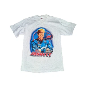 Vtg Nascar Dale Jarrett Shirt Men's Size L Gray Large Graphic S/S Chase Tag 2000 - Picture 1 of 5