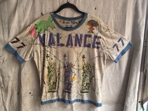 DUANE PETERS PUNK ROCK SKATE CHERRY VALANCE 77 PAINTED T SHIRT dp custom diy - Picture 1 of 14