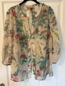 Ted Baker Women's Floral Blouse Size 4 UK (14) - Picture 1 of 7