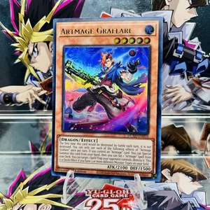 Yugioh Artmage Graflare DUAD-EN010 Ultra Rare 1st Ed Near Mint - Picture 1 of 2