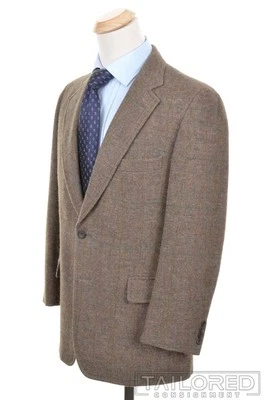 PAUL STUART Colorful Check Wool Tweed Jacket Pants SUIT Mens - 40 R - Image 1 of 4