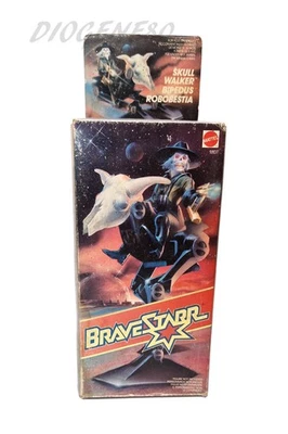 VINTAGE BRAVESTARR MATTEL 1986 SKULL WALKER BIPEDUS TEX HEX VEHICLE SEALED - Immagine 1 di 4