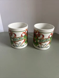 Milchstraße Süßigkeiten Weihnachten Kaffeetassen Bänder Beeren Blätter Schokolade EXC - Bild 1 von 5