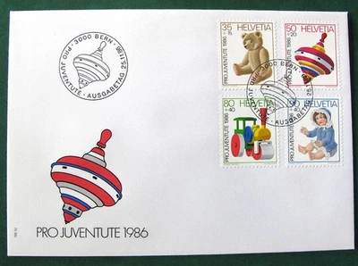 SWITZERLAND 1986 Pro Juventute- COVER - Image 1 of 2