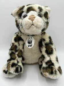 Build a Bear World Wildlife Fund Snow Leopard Plush W/Sound Meows 11.5” 2005 - Picture 1 of 12