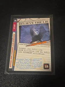 X-Files CCG Believe The Lie Exclusive Promo Card - Picture 1 of 1