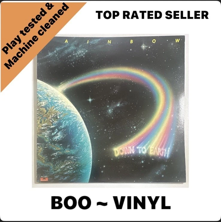 Rainbow Down To Earth Vinyl LP Record Canadian Issue 1984  Polydor EX / EX Foto 1 de 4