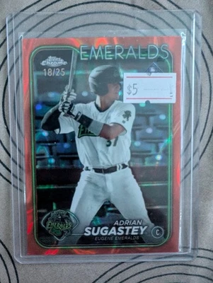 2024 Topps Chrome Pro Debut #PDC-45 Adrian Sugastey /25 orange - Image 1 of 2