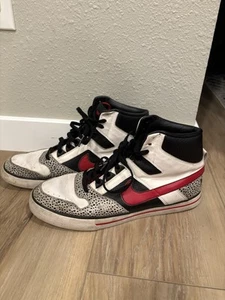 Nike Delta Force High Men's Size 13 US White Cement Black Red Safari 370424-161 - Picture 1 of 16
