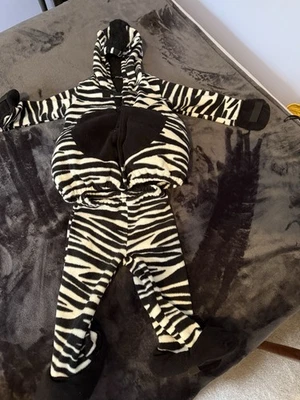 Disfraz de cebra de Halloween para niño pequeño talla 2 a 3 Foto 1 de 2