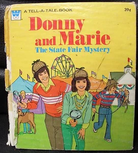 Libro de colección de Donny and Marie Tell-A-Tale, The State Fair Mystery, 1977 libro de Whitman - Imagen 1 de 2