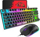 Wired Gaming Keyboard And Mouse Combo Rgb Backlit 6400Dpi Programmable Gaming Mous
