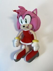 Amy Rose 10” Plush Doll Sonic The Hedgehog Pink Figure Toy
