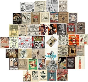 M.C.S. WALL COLLAGE KIT SET OF 50 AESTHETIC PICTURES POSTERS FOR TEEN GIRLS ROOM - Picture 1 of 7