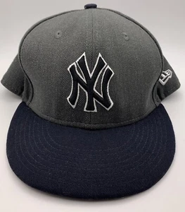 Gorra de béisbol New York Yankees New Era 59Fifty ajustada talla 7 3/8 gris/azul MLB - Imagen 1 de 12