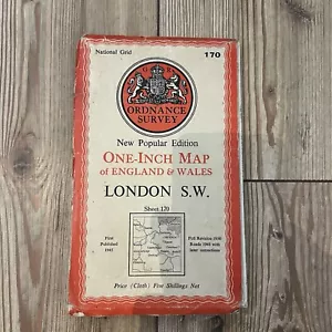 London S.W. National Grid Ordnance Survey One Inch Map-6th edition - Picture 1 of 5