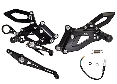 BMW 2015-2016 S1000RR VooDoo VRD1328 Adjustable Billet Rearsets Black *CLOSEOUT* - Image 1 of 1