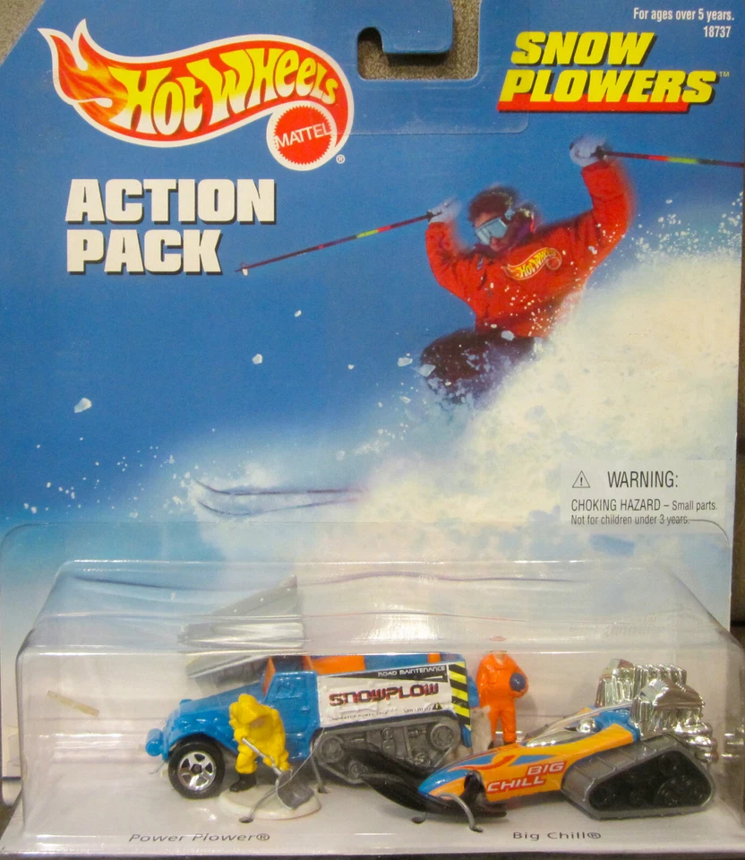 Hot Wheels 1998 Action Pack Snow Plowers - NEW - Image 1 of 1