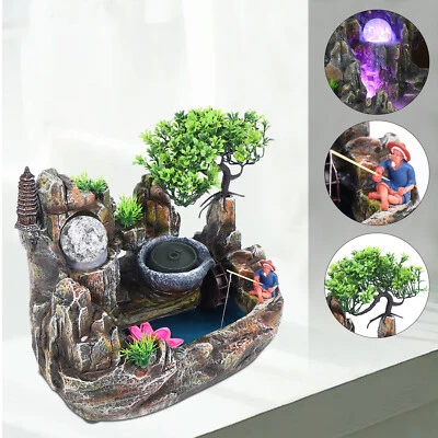 NEW Indoor Fountain Table Fountain LED Waterfall Desktop Fountain Lighting - Image 1 of 4