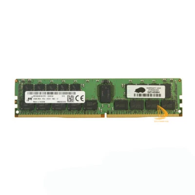 Micron 32GB 2RX4 PC4-2933Y DDR4-23466Mhz 1.2V ECC Server Memory DIMM RAM Model ! - Image 1 of 2