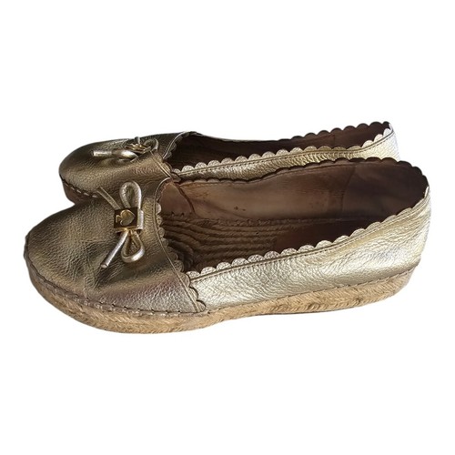 Mocassini Kate Spade platform 7 5 oro metallizzato donna Loranne slip on accenti fiocco