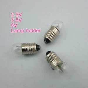 Miniature Screw Filament Bulbs 2.5V 3.8V 6V Light Bulb & Light-Base Experimental - Picture 1 of 6