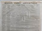 Boston Advertiser Nov 4, 1864 21x29", Civil War articles, ship arrivals, etc., G