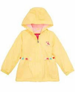 London Fog Toddler & Little Girls Hooded Toucan Jacket Yellow Size L (6X) NWT - Picture 1 of 1