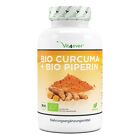 Bio Kurkuma 240 vegane Kapseln 4500mg + Bio Piperin Curcuma - 5% Curcumin