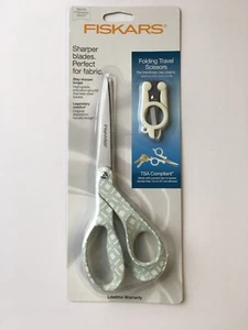 Fiskars 2pc Cutting Scissors Set - 8" Designer Scissors, 4" Travel 2 piece - Picture 1 of 6